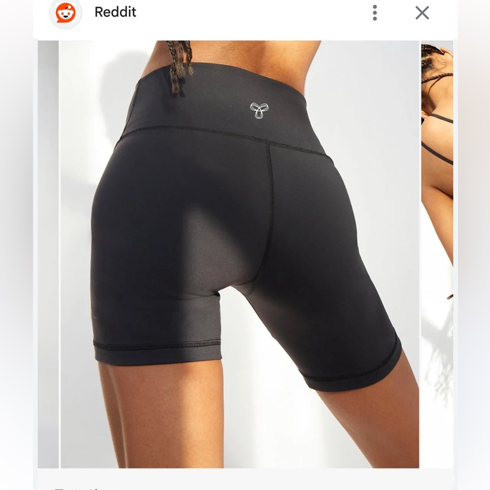 TNA Black Bike Shorts with Compression Fit